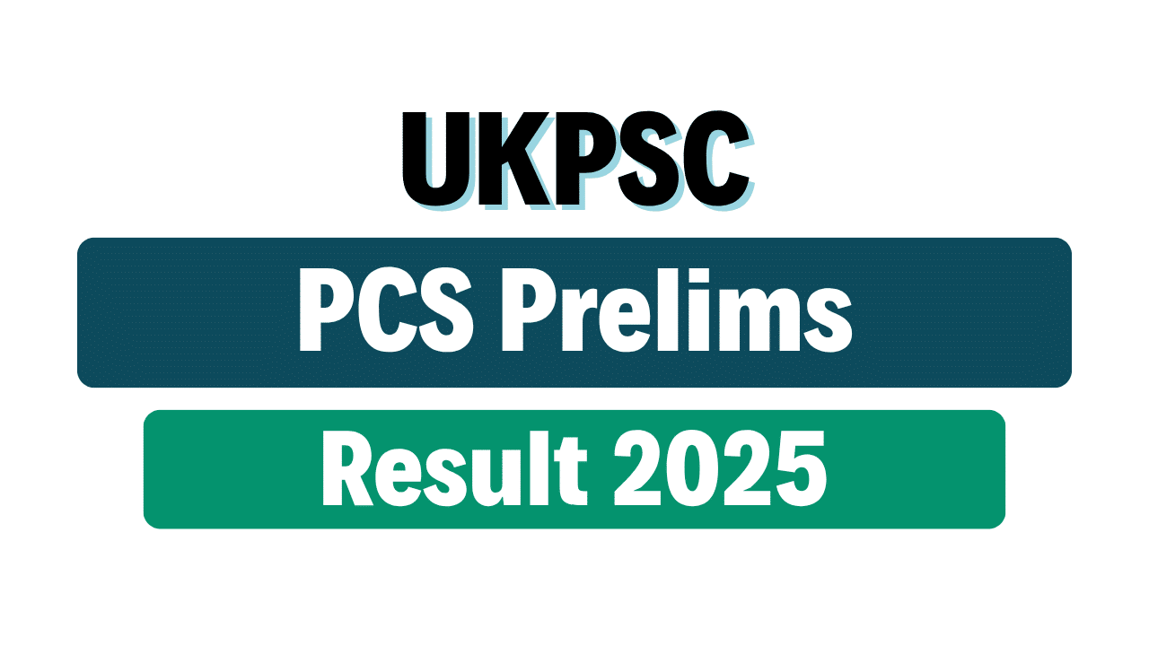 UKPSC PCS Pre Result 2025