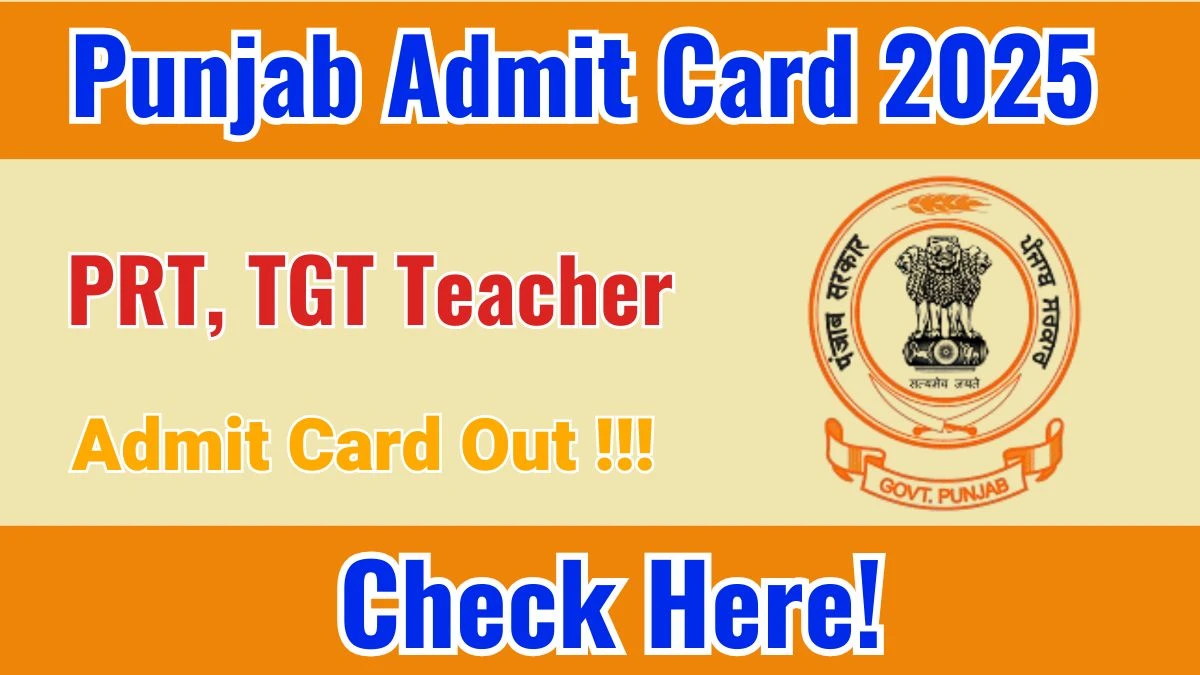 Punjab Special Education Teacher Admit Card 2025